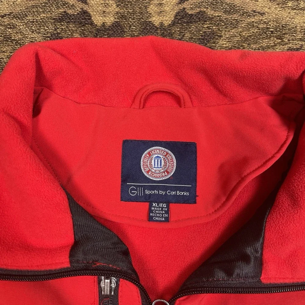 NCAA Utah Utes University of Utah Men's Full Zip Red Jacket Size XL GIII